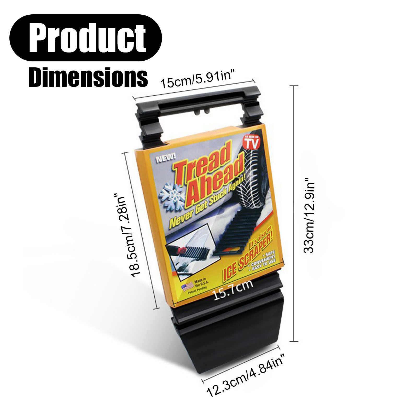 3-in-1 Multi-Functional Traction Board – Car Recovery Tool, Snow Shovel & Ice Scraper