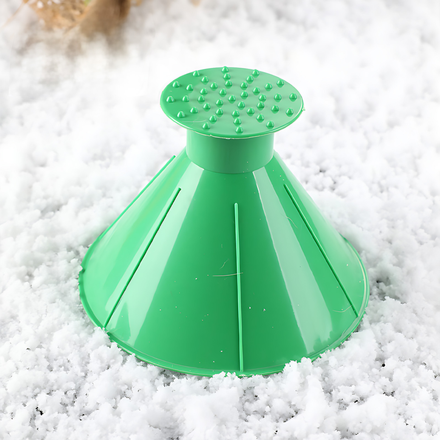 Dual-Purpose Car Snow & Ice Tool – Thickened Plastic Ice Breaker & Scratch-Free Snow Scraper
