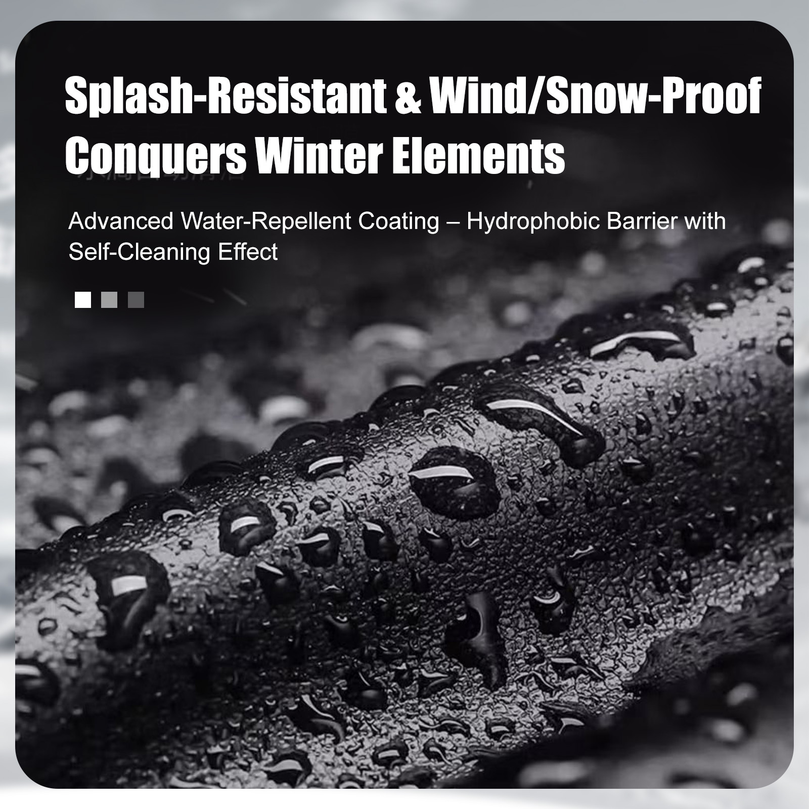 Winter Leather Touchscreen Gloves – Splash/Windproof, Thermal Microfleece Warm Gloves for Snow Removal & Daily Use