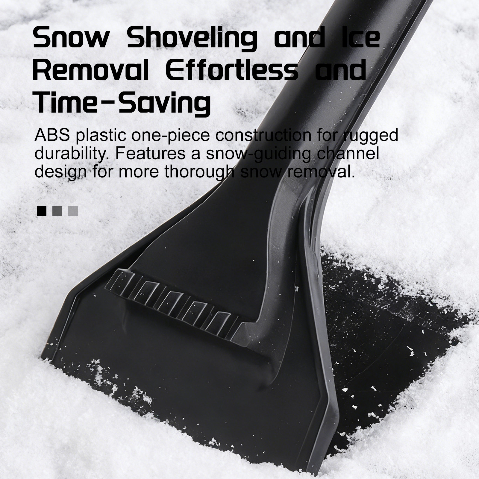 Retractable Car Snow Shovel - Collapsible, Scratch-Free Tool for Vehicle Snow/Ice Removal & Winter Use