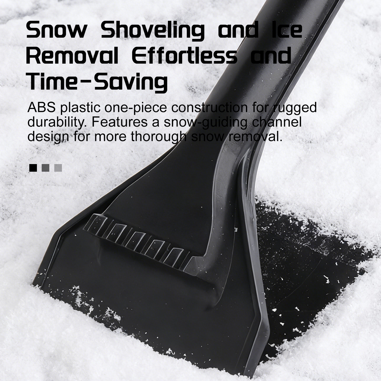 Retractable Car Snow Shovel - Collapsible, Scratch-Free Tool for Vehicle Snow/Ice Removal & Winter Use