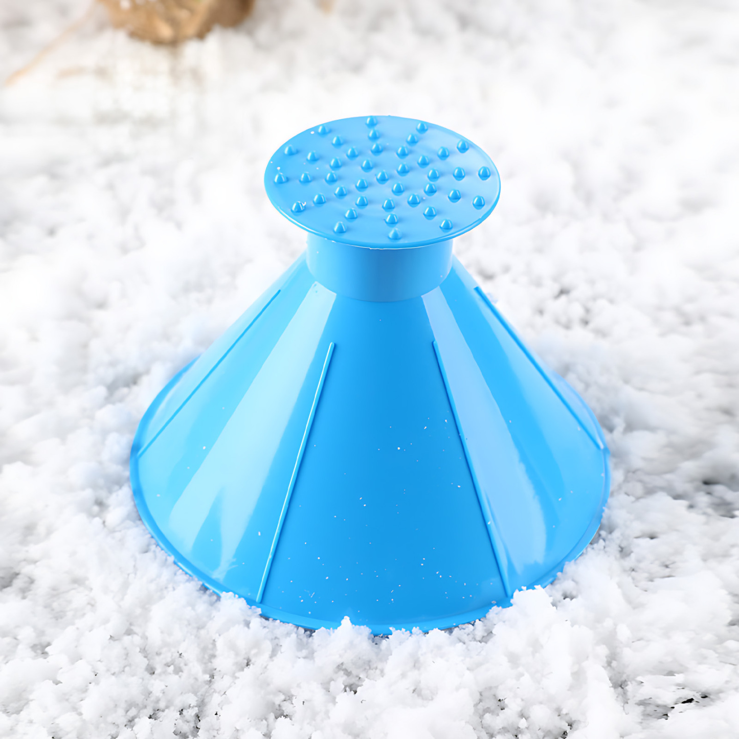Dual-Purpose Car Snow & Ice Tool – Thickened Plastic Ice Breaker & Scratch-Free Snow Scraper