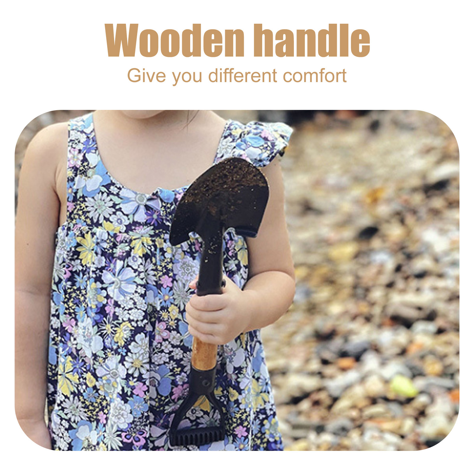 Mini Kids Shovel (14.1in) - Manganese Steel for Snow Shoveling, Gardening & Outdoor Play