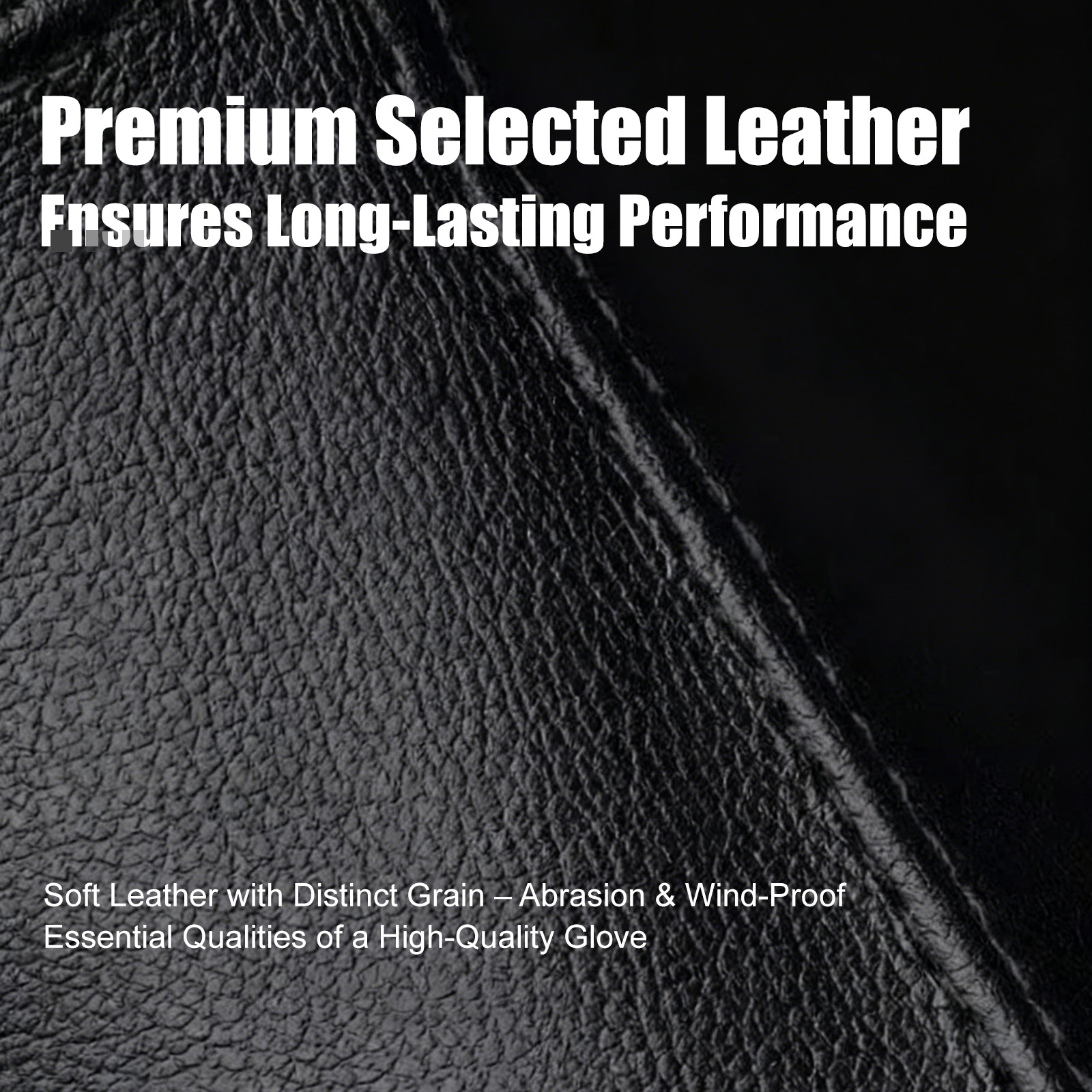 Winter Leather Touchscreen Gloves – Splash/Windproof, Thermal Microfleece Warm Gloves for Snow Removal & Daily Use