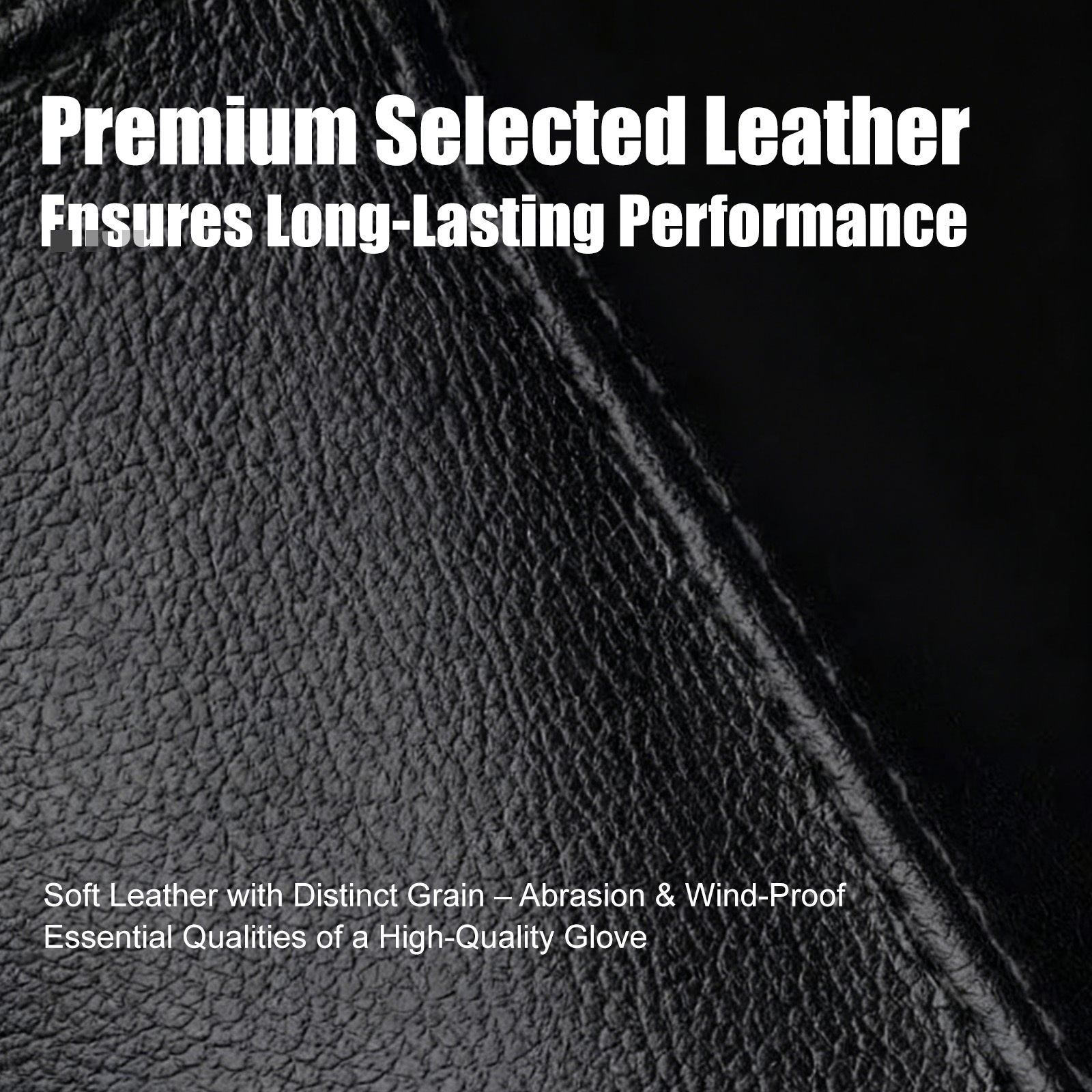 Winter Leather Touchscreen Gloves – Splash/Windproof, Thermal Microfleece Warm Gloves for Snow Removal & Daily Use