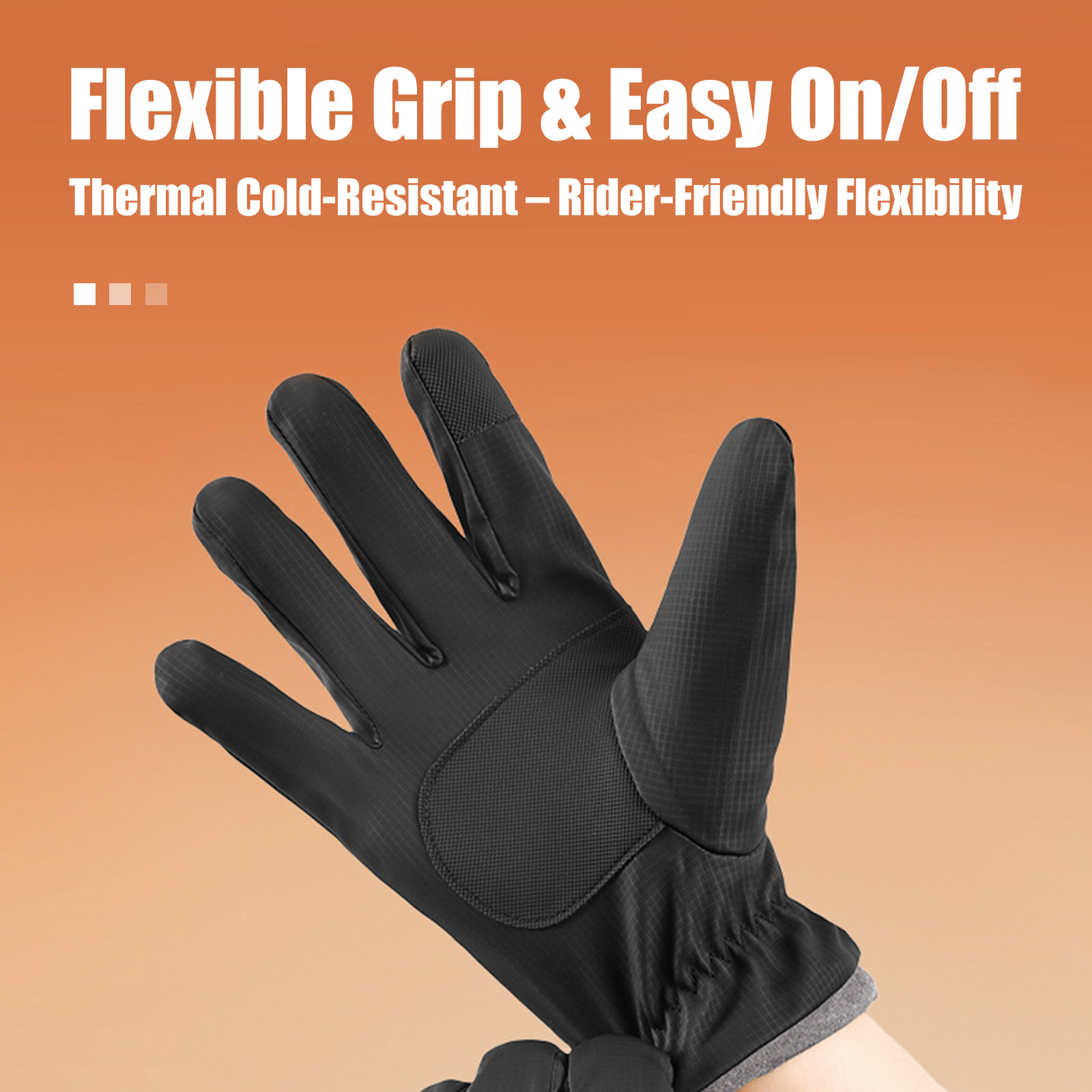 Waterproof Thermal Touchscreen Gloves – Windproof Anti-Slip Fleece Gloves for Winter Snow Removal & Outdoor Use