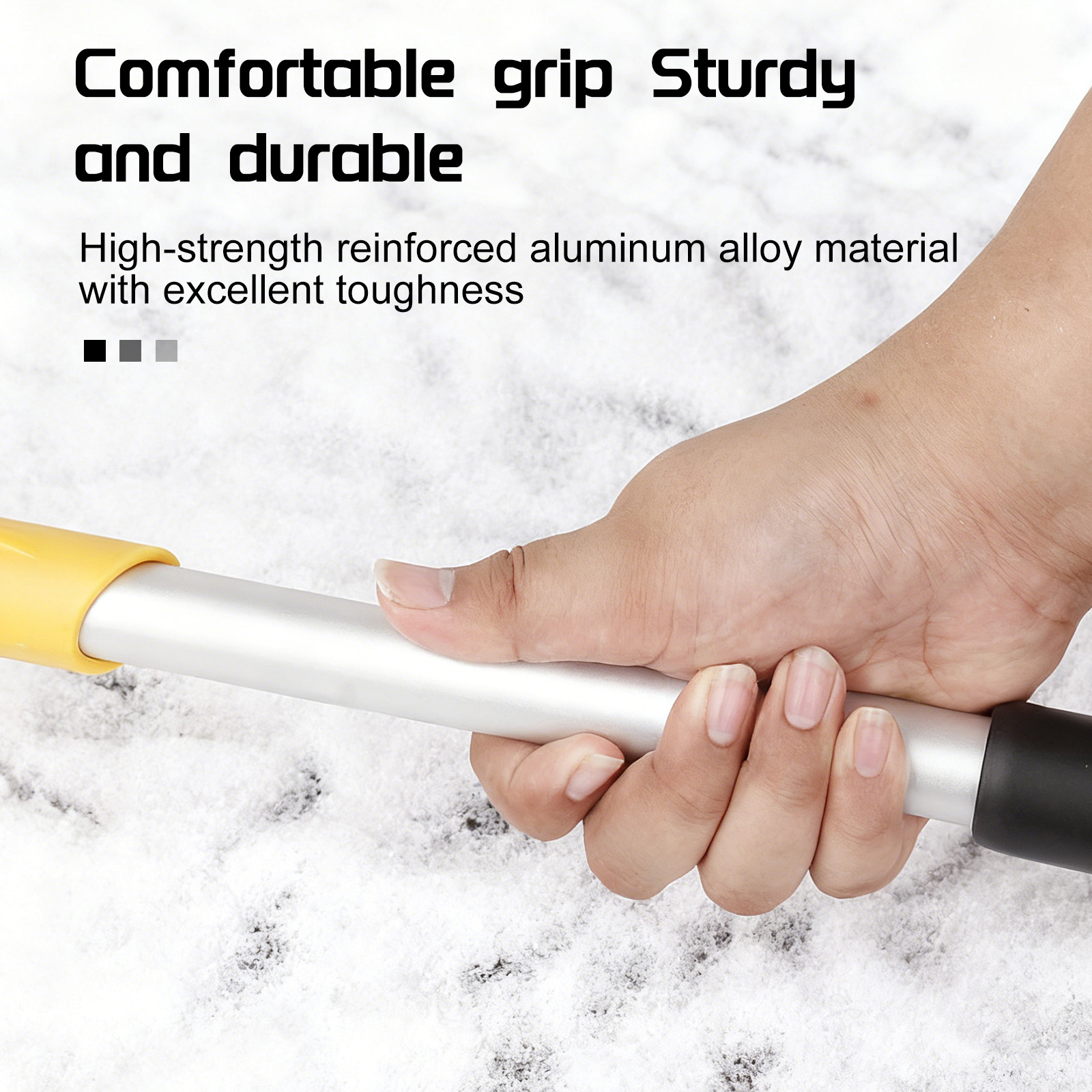 Retractable Car Snow Shovel - Collapsible, Scratch-Free Tool for Vehicle Snow/Ice Removal & Winter Use