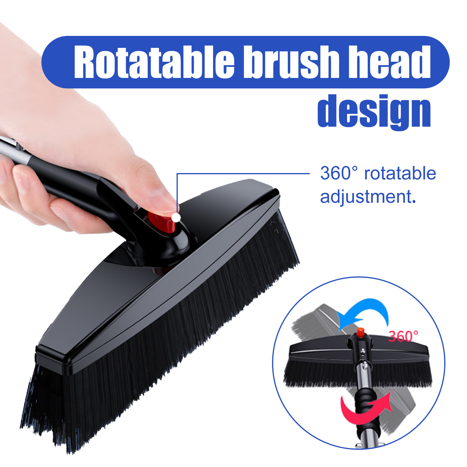 3-in-1 Detachable Snow Shovel & Ice Scraper - Telescopic Car Snow Brush for Driveway & Vehicle Winter Snow Removal Tools (Paint-Safe Design)