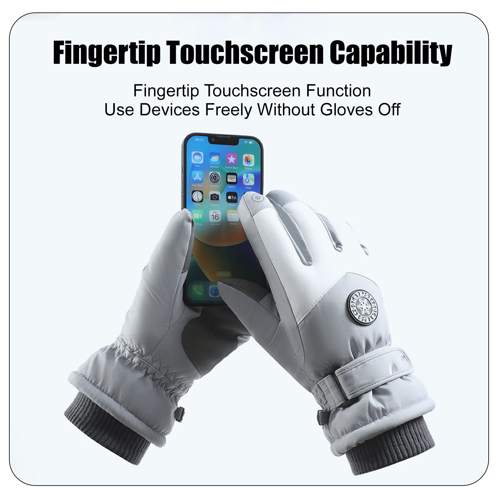 4-Layer Thermal Winter Gloves - Waterproof Touchscreen Gloves for Cold Weather