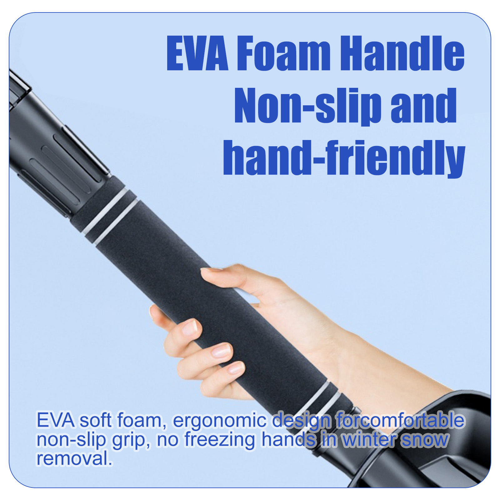 Telescopic Car Snow Shovel - Detachable PP Material with EVA Non-Slip Handle