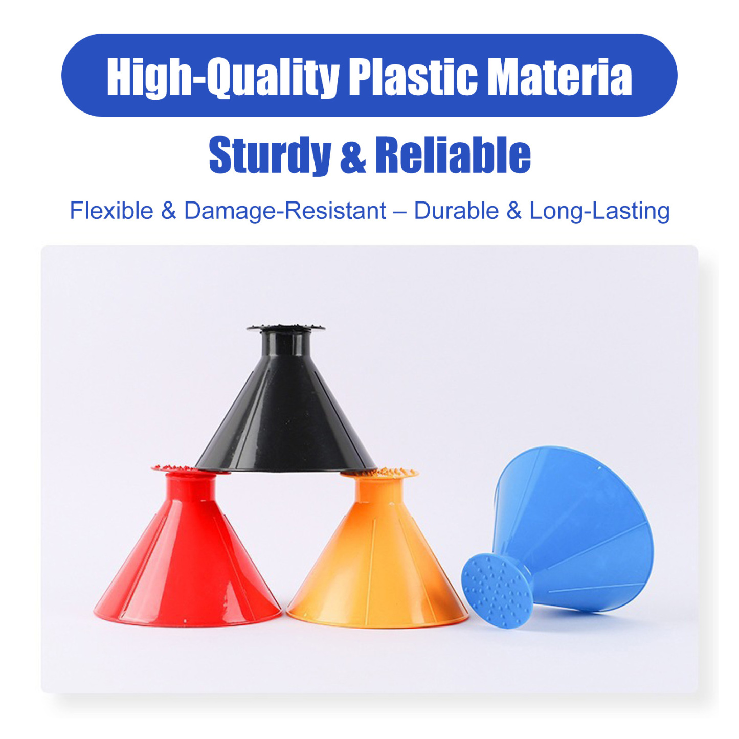 Dual-Purpose Car Snow & Ice Tool – Thickened Plastic Ice Breaker & Scratch-Free Snow Scraper