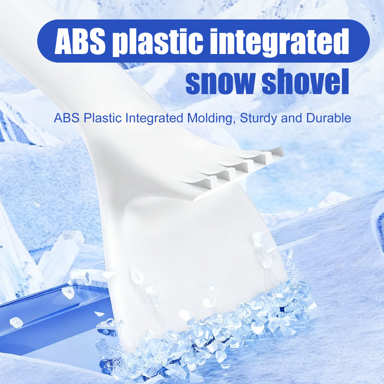 3-in-1 Telescopic Car Snow Removal Tool - Soft Sponge Head Snow Brush & Ice Scraper