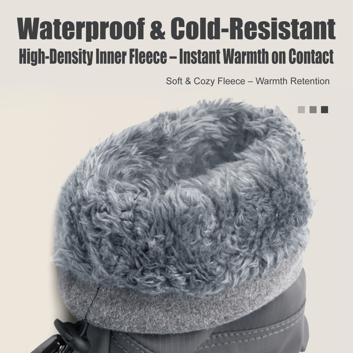 Waterproof Thermal Touchscreen Gloves – Windproof Anti-Slip Fleece Gloves for Winter Snow Removal & Outdoor Use