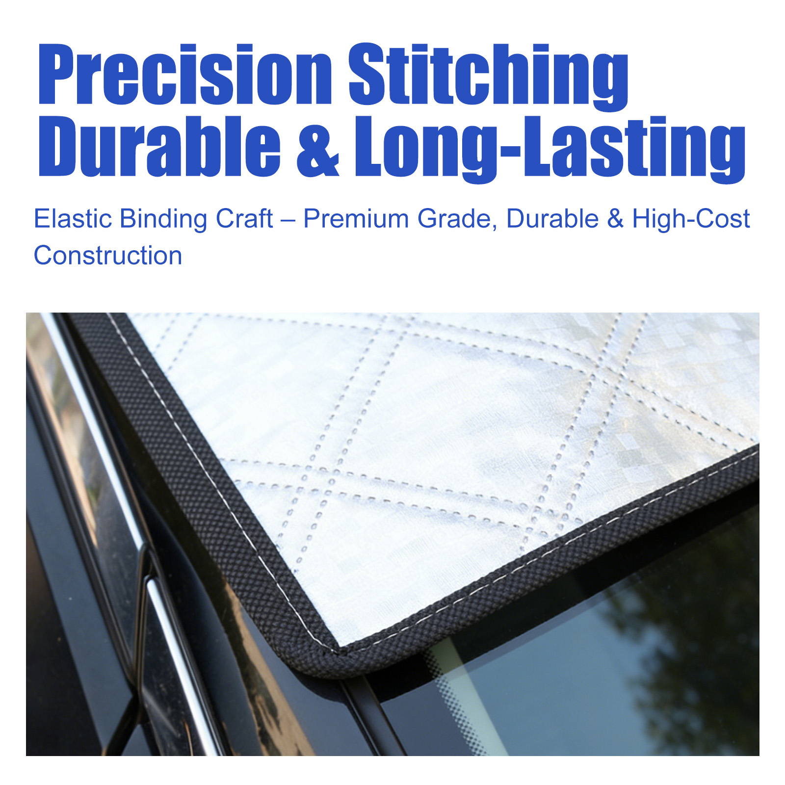 2-in-1 Car Windshield Cover: All-Season Sunshade & Snow Shield for Auto Front Window