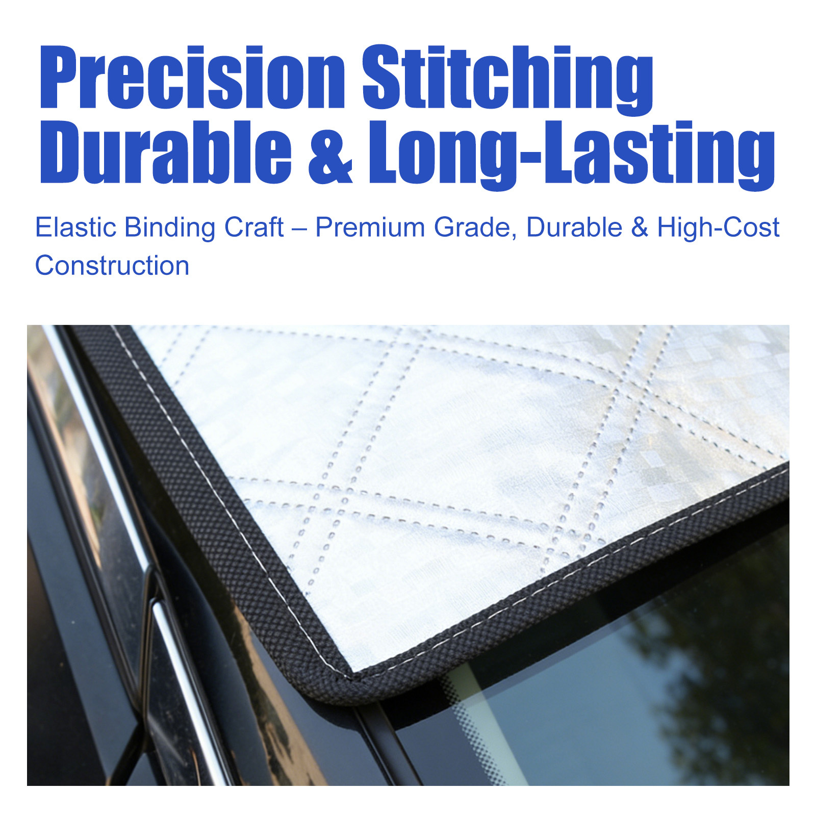 2-in-1 Car Windshield Cover: All-Season Sunshade & Snow Shield for Auto Front Window