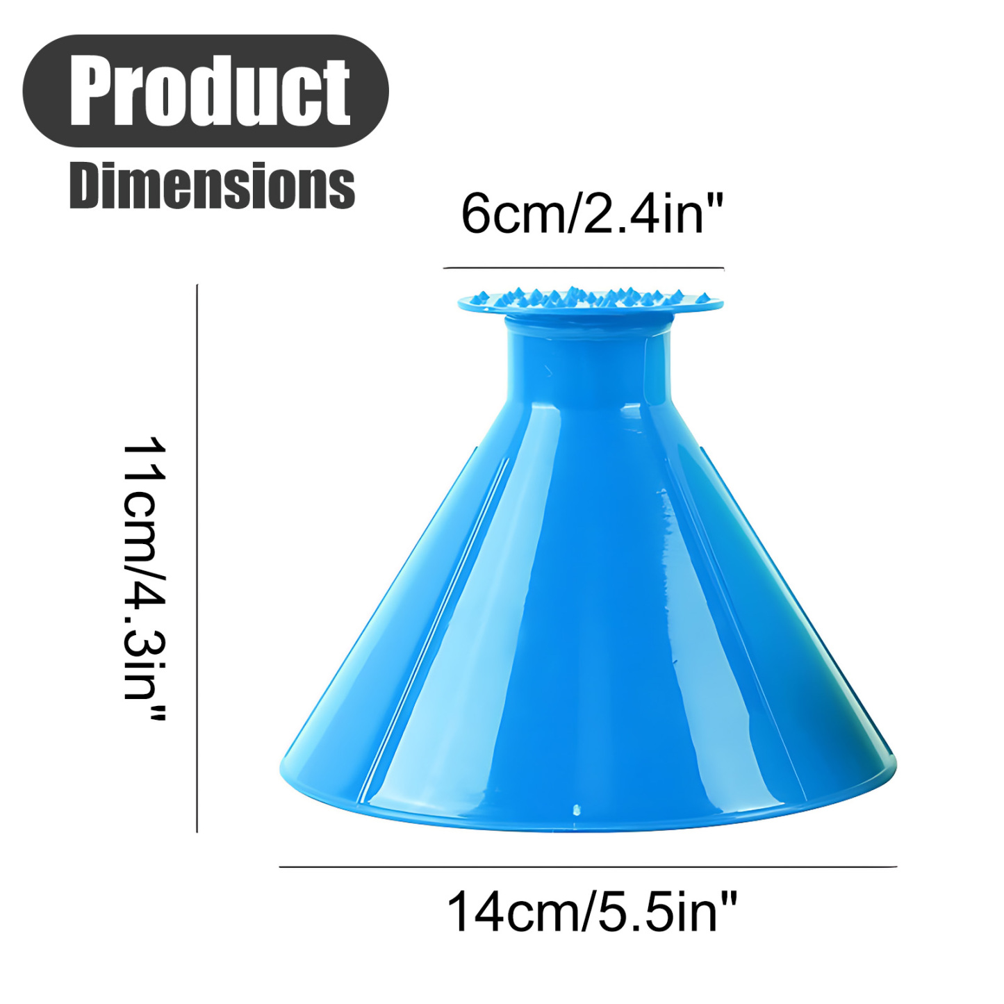 Dual-Purpose Car Snow & Ice Tool – Thickened Plastic Ice Breaker & Scratch-Free Snow Scraper