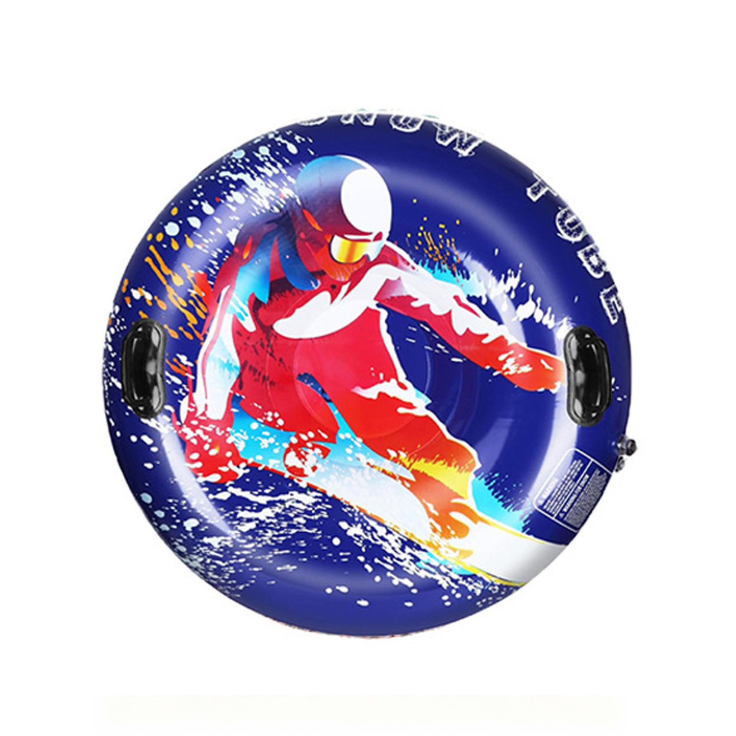 47in Heavy-Duty Snow Tube – Quick-Inflation Winter Sledding Tube for Family Fun BTSS29D