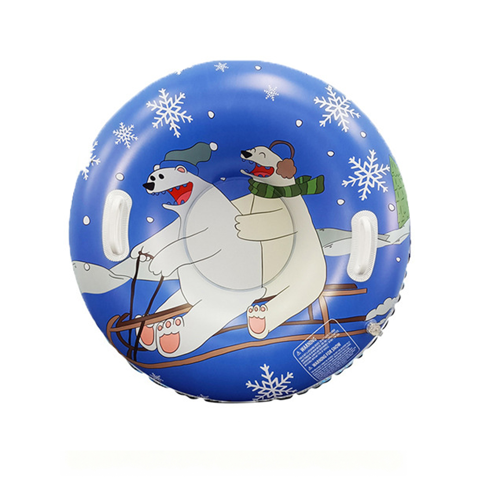 36in Thickened PVC Snow Tube – Quick-Inflation Winter Sledding Tube for Kids & Teens BTSS29I
