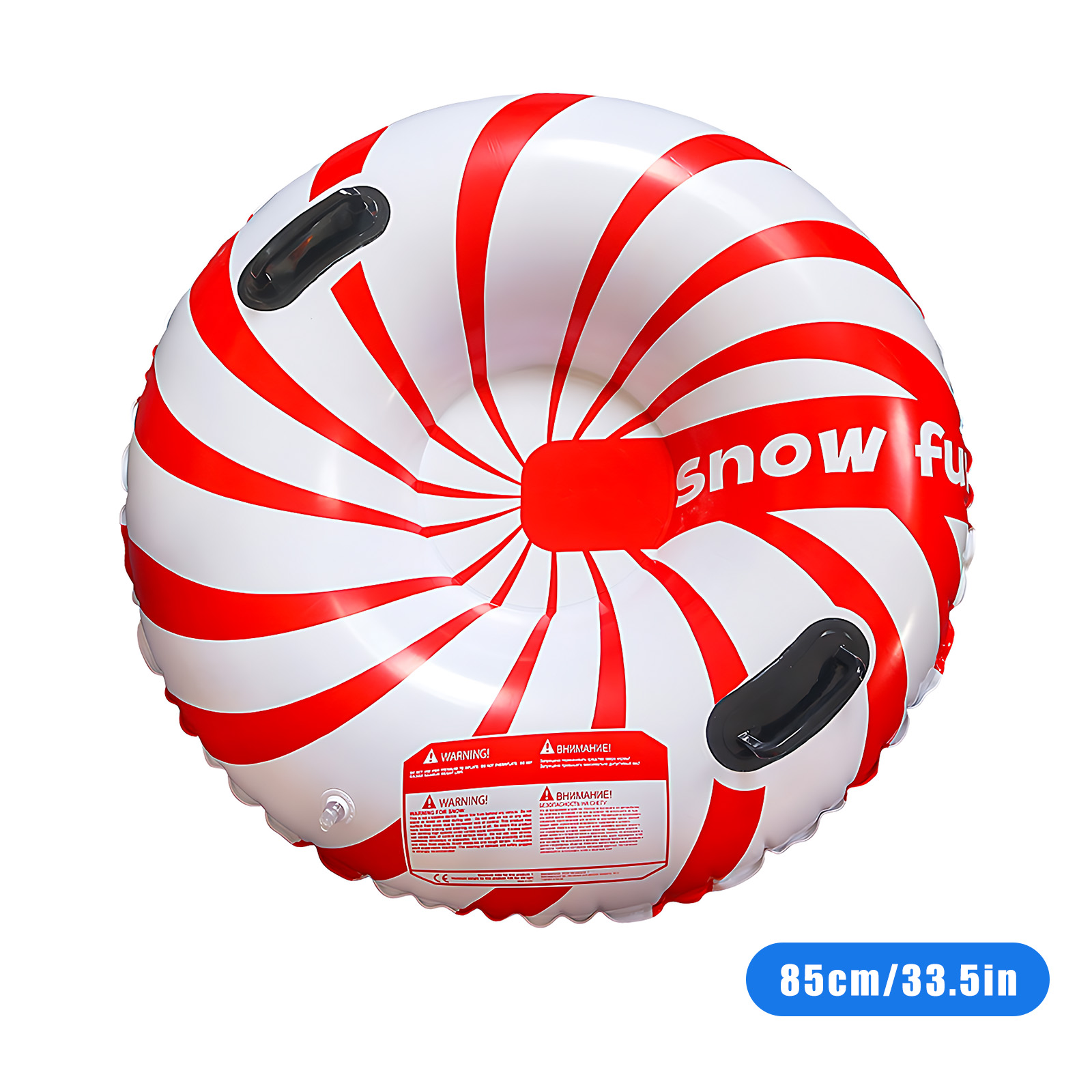 [Copy]33.5in (85cm) Cold-Resistant Thickened PVC Snow Tube – Winter Sledding Toy BTSS33J
