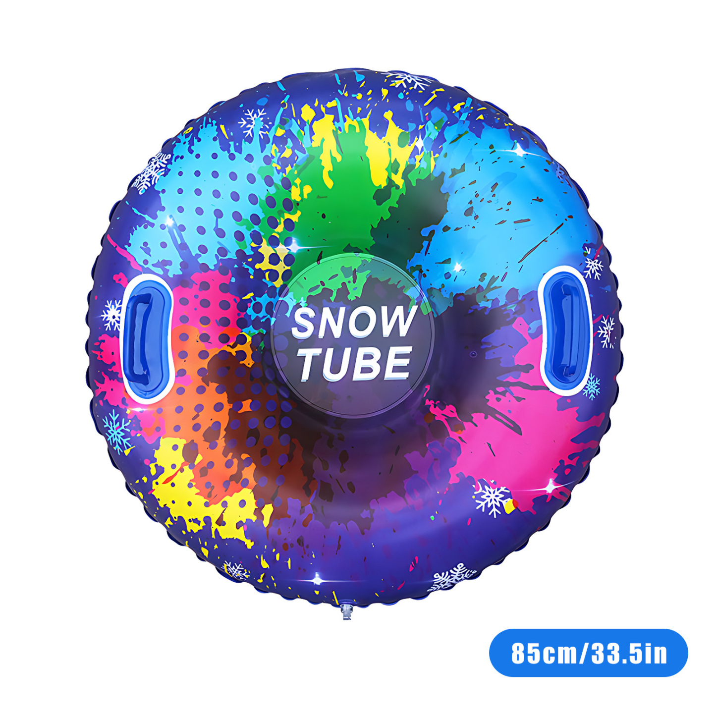 33.5in (85cm) Cold-Resistant Thickened PVC Snow Tube – Winter Sledding Toy BTSS33L