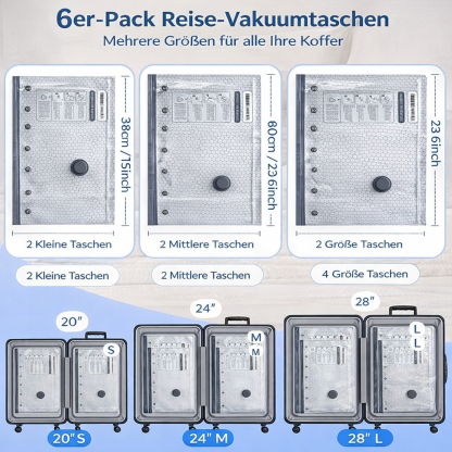 🔥 LAST DAY 49% OFF-Cordless Travel Vacuum Storage Compression Bag Set