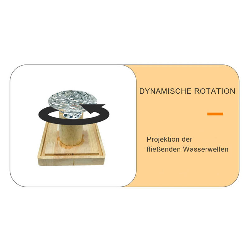 Rotierendes Wassermusterlicht