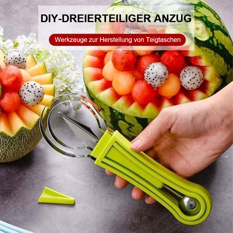 4-in-1-Obstbesteck-Set aus Edelstahl