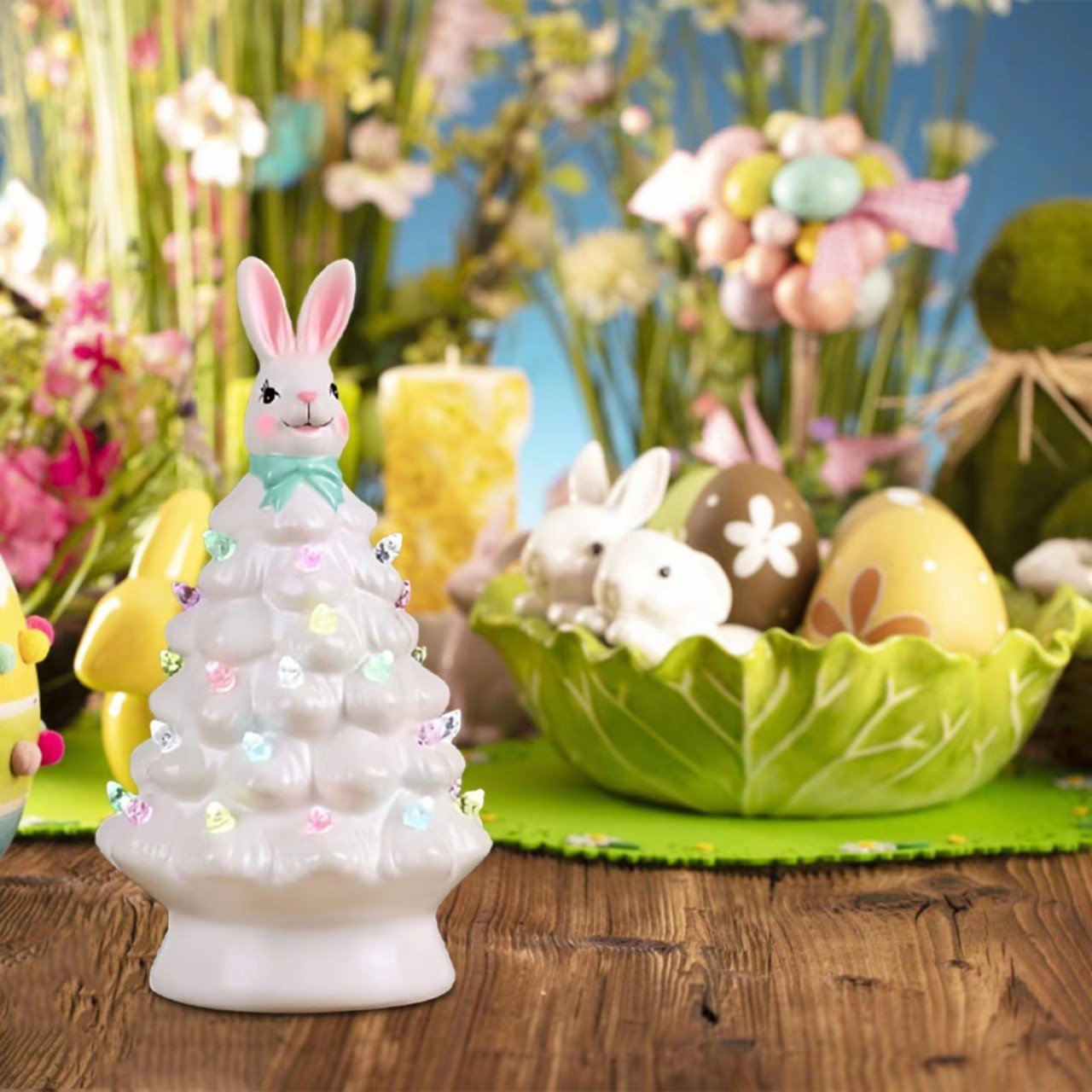(🔥HOT SALE NOW 49% OFF) - 🐰🐰Easter Pink Bunny Tree-Buy 2 Free Shipping