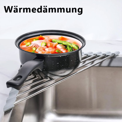 Dreieckiger, aufrollbarer Spülbeckenablauf