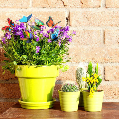 50 PCS - Simulated Butterfly Fluttering in The Wind