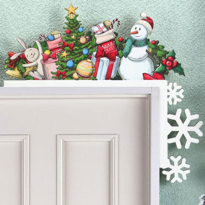 Snowman Door Corner Decor