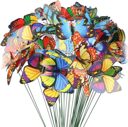 50 PCS - Simulated Butterfly Fluttering in The Wind