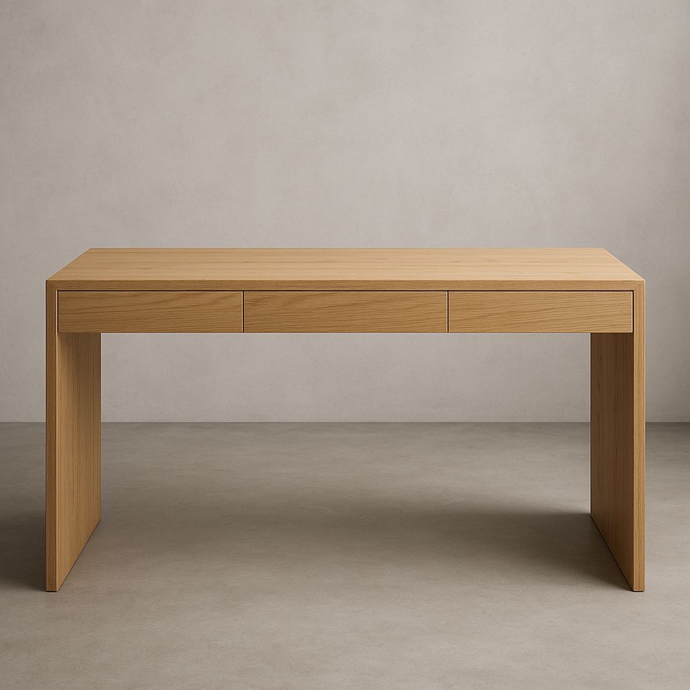 Scrivania in Rovere con Cassetti 150x70x75 cm-Arctilumi