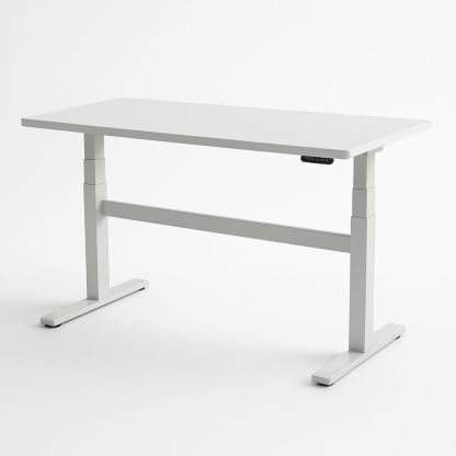 Scrivania regolabile in altezza in legno e metallo 120x60 cm-Arctilumi