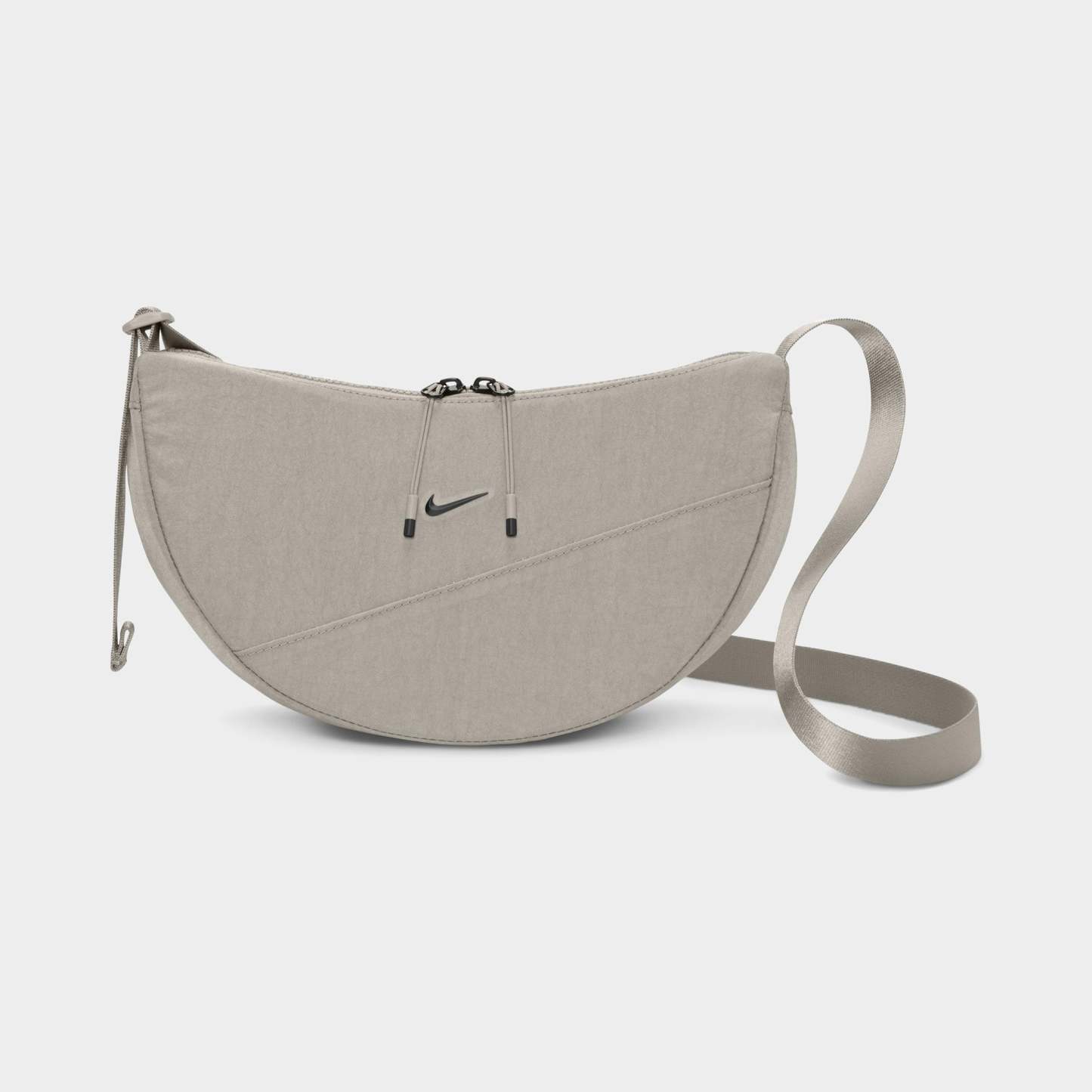 Nthtike Aura Crescent Crossbody Bag College Grey / Matte Sliver