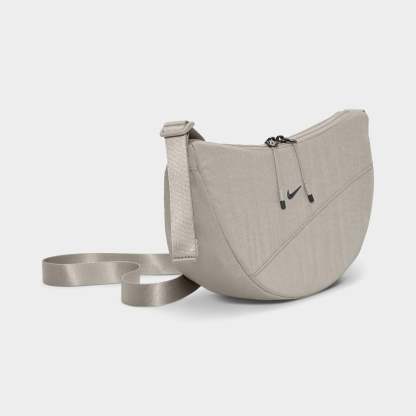 Nthtike Aura Crescent Crossbody Bag College Grey / Matte Sliver