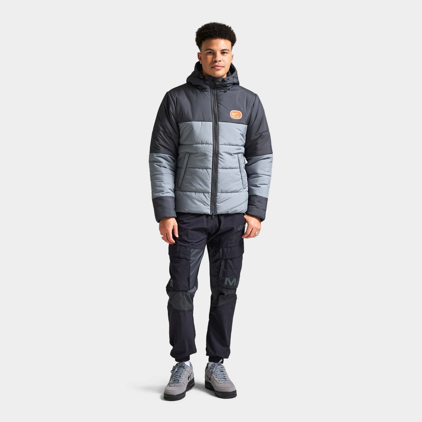 Nthtike Air Synthetic-Fill Jacket Anthracite / Cool Grey - White