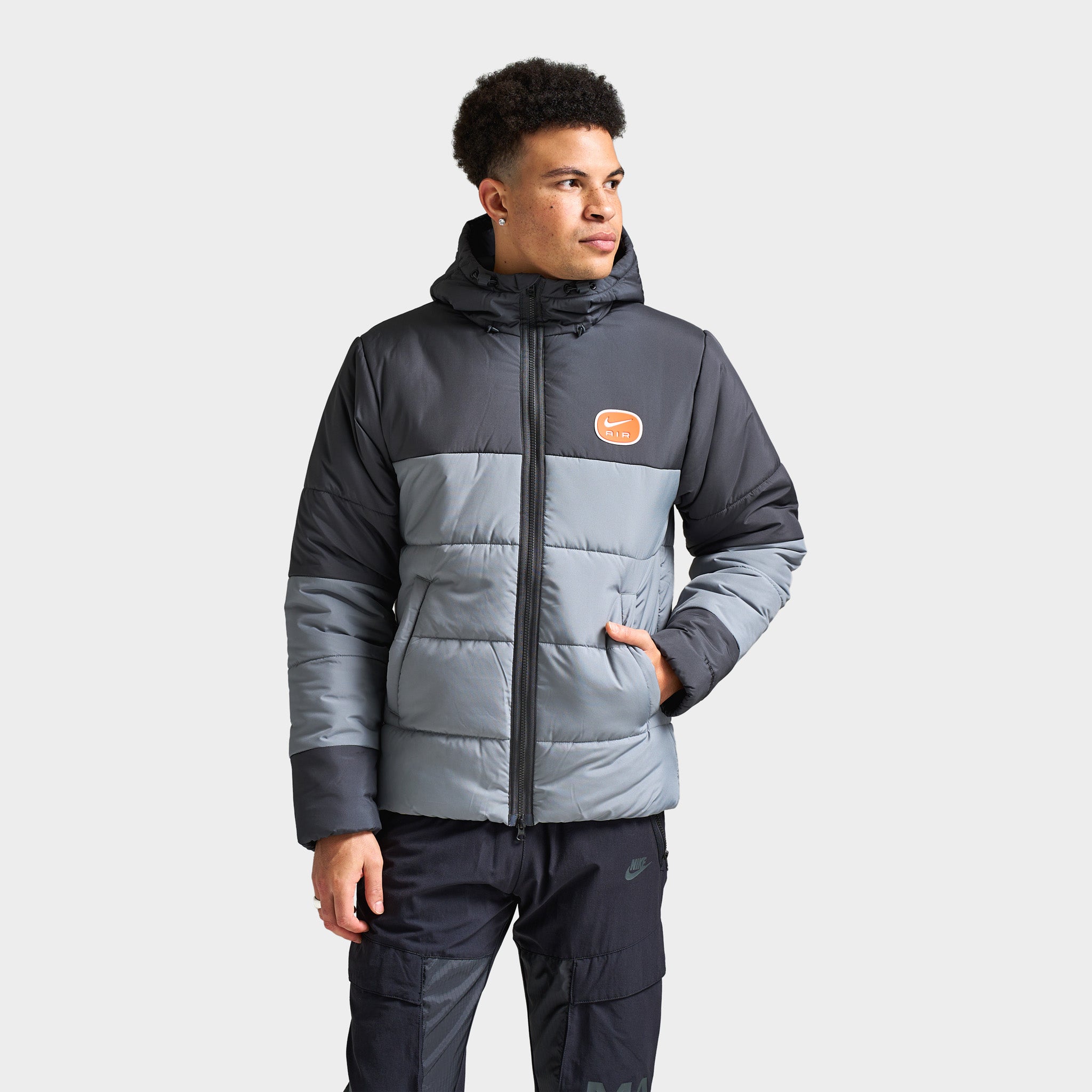 Nthtike Air Synthetic-Fill Jacket Anthracite / Cool Grey - White