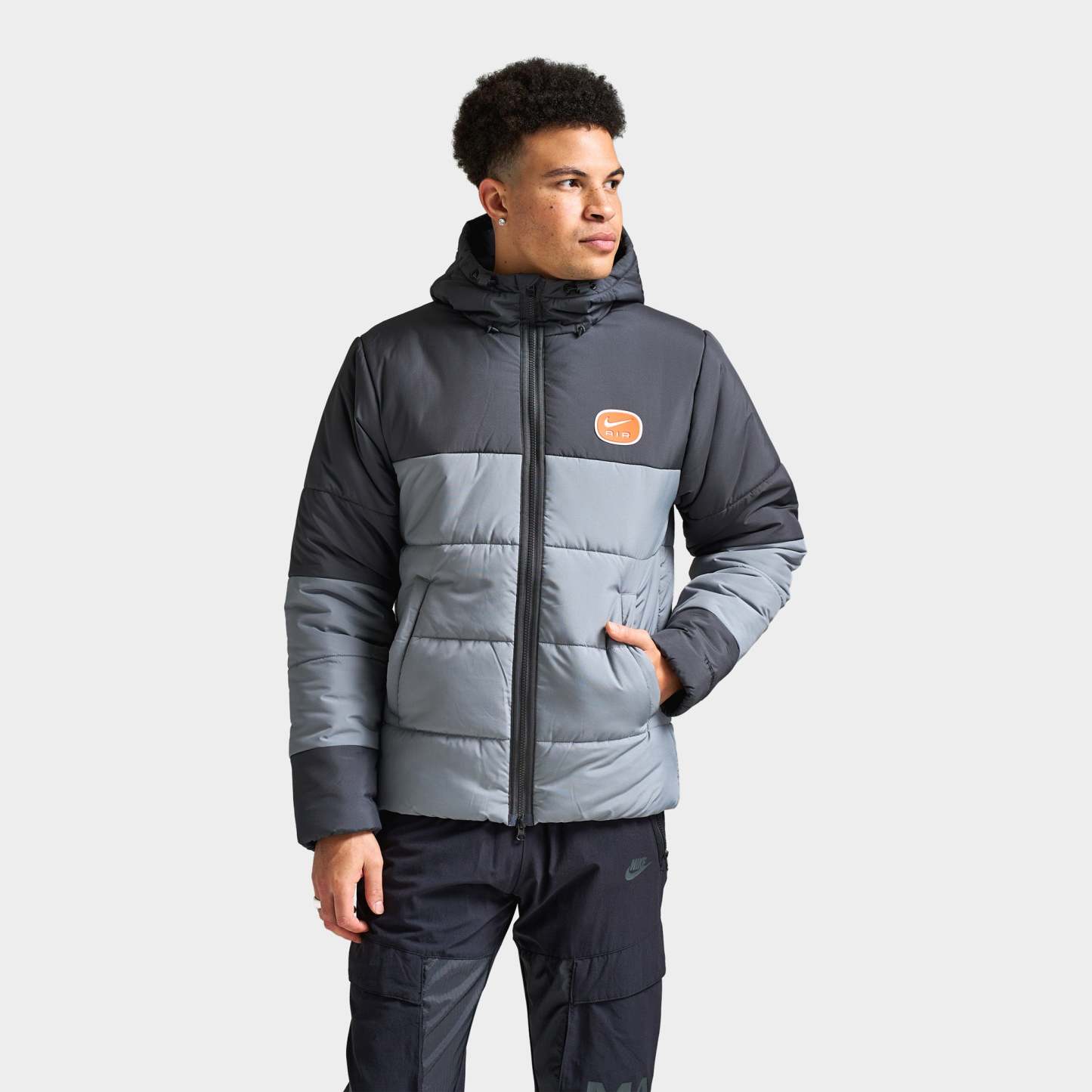 Nthtike Air Synthetic-Fill Jacket Anthracite / Cool Grey - White