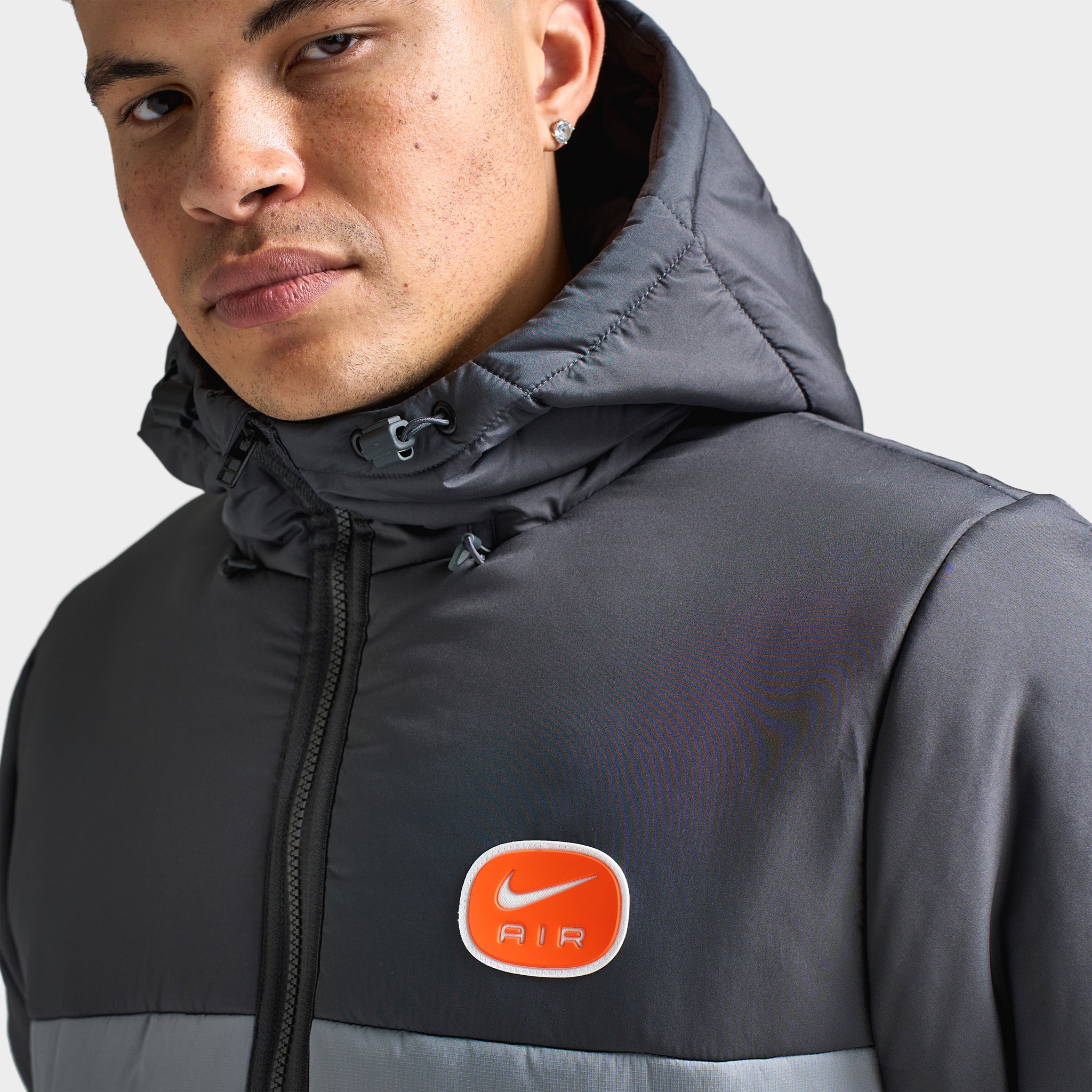Nthtike Air Synthetic-Fill Jacket Anthracite / Cool Grey - White
