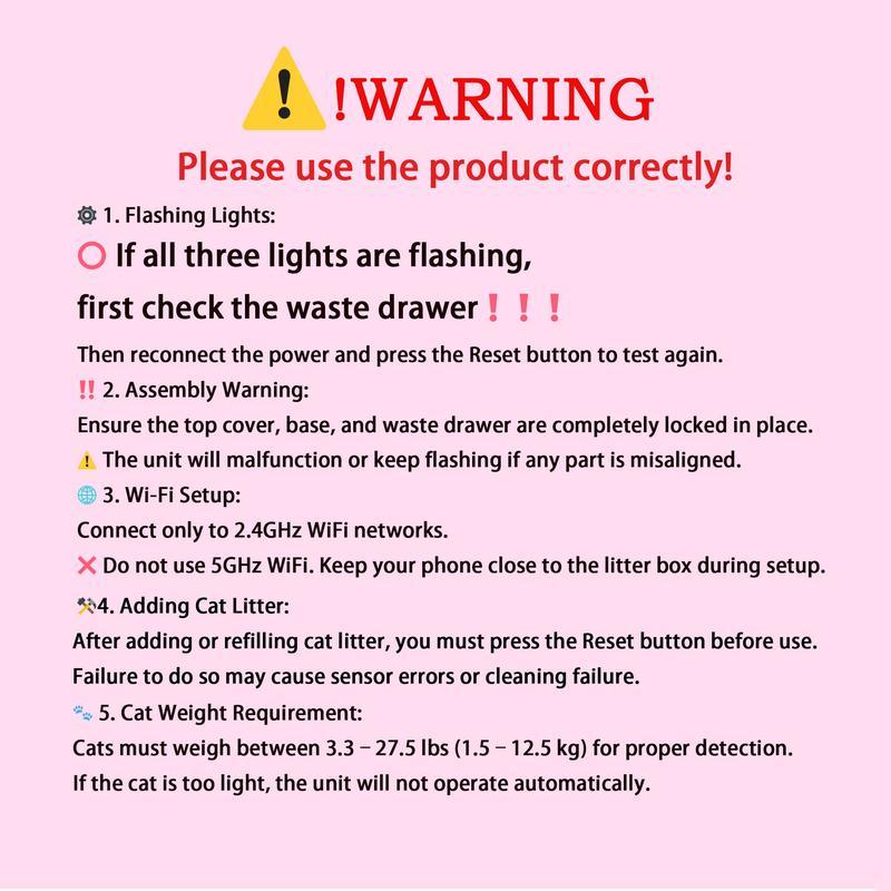 Self Cleaning Cat Litter Box,Open Top Automatic Litter Box with App Control for Multiple Cats, Safety Sensors Protection, Odor Control Includes 2 roll Liners,Large Waste Bin, Cream White