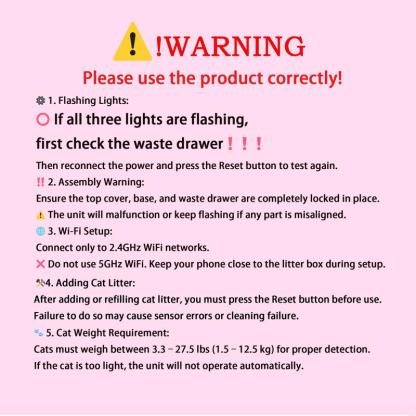 Self Cleaning Cat Litter Box,Open Top Automatic Litter Box with App Control for Multiple Cats, Safety Sensors Protection, Odor Control Includes 2 roll Liners,Large Waste Bin, Cream White