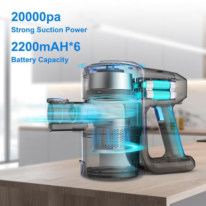 [TikTokShopBlackFriday] Dethtvoac Cordless Vacuum Cleaner,Ultra-Lightweight Stick Cleaner with 2200mAh Battery, Up to 40 mins Runtime - Powerful Stick vacuums for Home & Car Cleaning