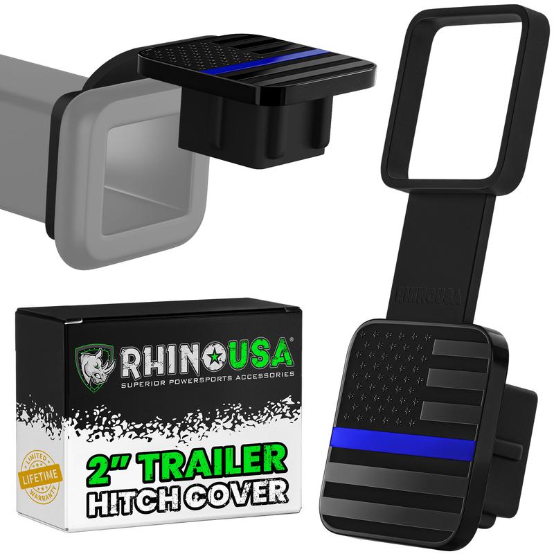 Rhino USA American Flag Trailer Hitch Cover for 2 Inch Receivers - Protects Tow Hitch Covers from Dust, Water, Mud and Snow for Trucks, Jeep, Tacoma