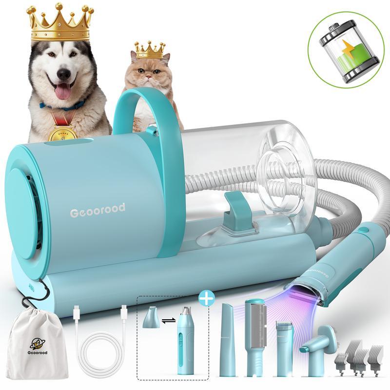 Holiday Haul - Geoorood Pet Grooming Vacuum Kit with 13000Pa Suction Power & 2.2L Dust Collection for Furry Animal Cleaning #TikTokShopHolidayHaul