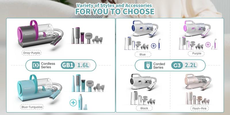 Holiday Haul - Geoorood Dog Grooming Vacuum Kit with 13000Pa Suction Power & 2.2L Dust Collection for Furry Animal Cleaning #TikTokShopHolidayHaul