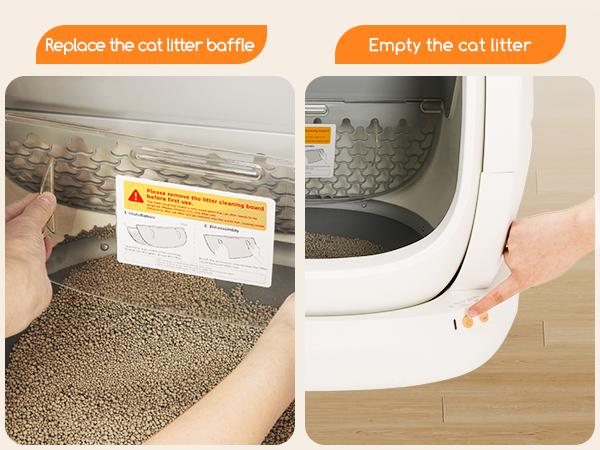 MeoWant SC02 75L Large Self-Cleaning Cat Litter Box with APP Control, Odor Removal, Anti-Pinch Design, and Easy Installation for Multiple Cats