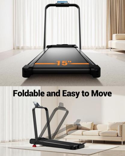 UMAY Fitness Under Desk Treadmill, High Definition Big Screen Walking Pad for Home Small, 2.5 HP Quiet Brushless, for Home Office