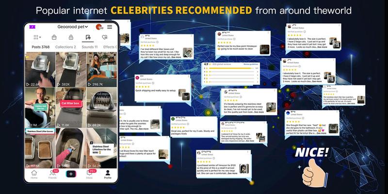 【Geoorood】Geoorood XXL Cat Litter Box Stainless Steel 20L with Lid, XL Large Metal Litter Box High Sided Design,Anti-Urine Leakage, Include Cat Mat & Litter Scoop, NeverAbsorbsOdors, EasyCleaning, Non-Sticky#TikTokShopBlackFriday&CyberMonday 【Geoorood】Geoorood XXL Cat Litter Box Stainless Steel 20L with Lid, XL Large Metal Litter Box High Sided Design,Anti-Urine Leakage, Include Cat Mat & Litter Scoop, NeverAbsorbsOdors, EasyCleaning, Non-Sticky#TikTokShopBlackFriday&CyberMonday