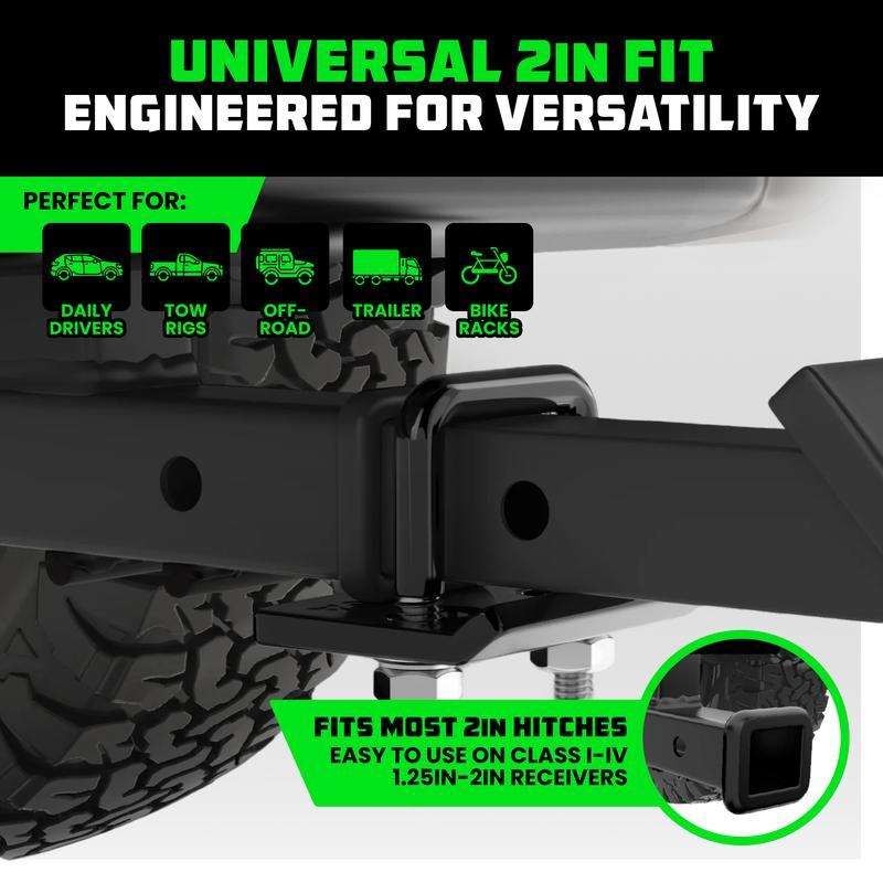 Rhino USA Hitch Tightener Anti-Rattle Clamp - Heavy Duty Steel Stabilizer for 2" and 2.5 inch Hitches - Protective Anti-Rust Coating